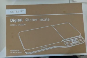 Nutri Fit Digitale Küchenwaage mit Schneidebrett - Bild 1 von 2