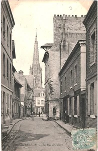 CPA  Carte Postale  France   Harfleur Rue de l'Eure 1908-  VM57568ok - Picture 1 of 2