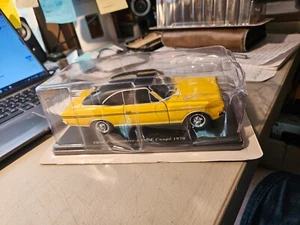 HACHETTE COLLECTION 1:24 OPEL COMMODORE A GS/E COUPE YELLOW 1970 NIP MADE FRANCE - Picture 1 of 8