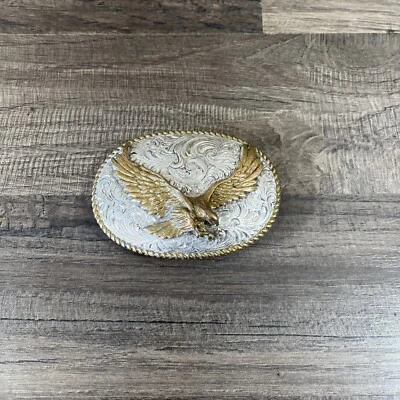 Crumrine Jewelers Placa de Plata Pesada en Hebilla de Cinturón de Bronce para Joyeros Foto 1 de 3