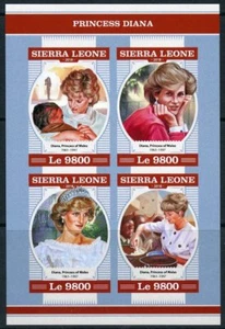 Sierra Leona 2018 Princesa Diana sin Perforar Hoja Timbre Nh - Imagen 1 de 1