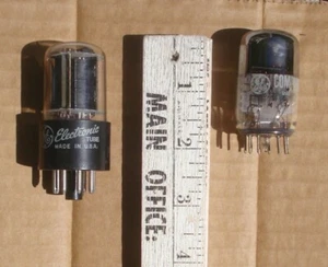 6BH11 / 6DN7 General Electric GE Electronic Vacuum Tubes Lot of 2 Untested - Picture 1 of 2