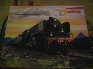 2019 Märklin Summer New Items Catalog for H0, Z & 1 Gauge in English - 32 pages - Picture 1 of 5