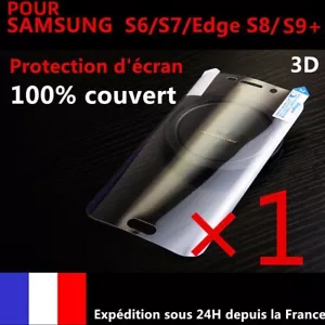 Lámina Protección 3D para Samsung Galaxy S7 8 S9/S10/20/21 Ultra Note 8 9 10+ - Imagen 1 de 11