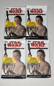 Topps 2017 Journey to Star Wars: The Last Jedi Trading Card FOUR PACKS ONLY - Picture 1 of 1