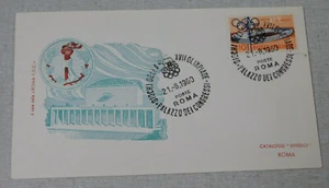 1960 1st day cover Olympic games Rome Palazzo del Congressi Italy stamp  - Picture 1 of 1