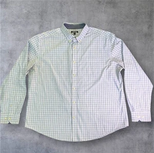 Mix & NY Button Down Long Sleeve Shirt White Blue Striped Men’s Size XL - Picture 1 of 9