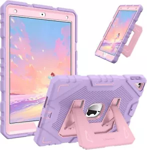 Kids Case for iPad 9th 8th 7th Gen 10.2" Fully-Body Heavy Duty Shockproof Cover - Picture 1 of 12