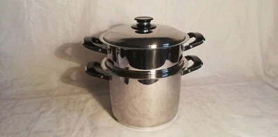 🌐🌐🌐AMC - 1985 - PENTOLA  8024 - 24 cm GAS VISIOTHERM + GRATTUGGIA - Immagine 1 di 4