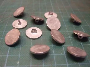 Pewter buttons 18mm flat with shank (12 pack) for historical clothing & uniforms - Picture 1 of 3