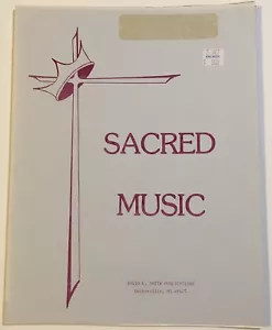 Sacred Instrumental Sheet Music Jesus Very Thought of Thee David E. Smith Brass - Picture 1 of 3