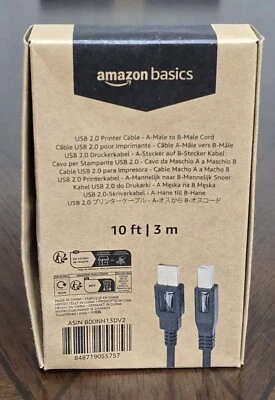 AmazonBasics 10ft USB 2.0 Cable - Black - Image 1 of 4