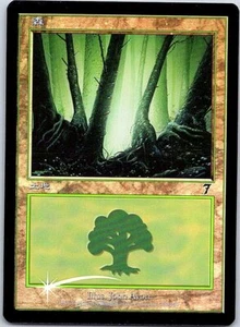 Forest #330 FOIL Japanese x1 7th mtg SP/MP - Picture 1 of 1
