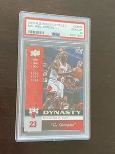 2008 Upper Deck Michael Jordan Bulls Dynasty Psa 10 Low Pop 7 - Picture 1 of 2