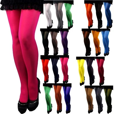 Blickdichte Strumpfhose 40 DEN Weiches Mikrofaser SAFTIGE FARBEN! GR S-XXL EU - Bild 1 von 2