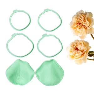 6pcs Rose Flower Fondant Mold Set Petal Veining Silicone Mold Plastic Cutters - Picture 1 of 9