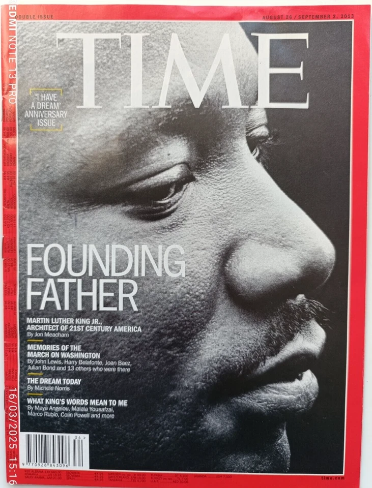 Time Magazine AUGUST/SEPTEMBER 2013 " Martin Luther King " - Image 1 of 1