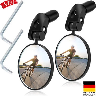 BABOTECH Espejo retrovisor de bicicleta extremo del manillar plegable paquete de 2 bicicleta eléctrica izquierda derecha