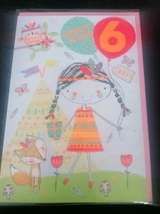 Biglietto 6° Compleanno Bambina - Foto 1 di 1