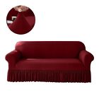 Stretch Sofa Cover For Living Room Couch Covers With Skirt Non-slip Slipcover