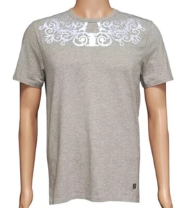 Versace Collection graues T-Shirt mit leuchtendem Barocco Print Gr. M - Bild 1 von 6