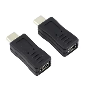 (Confezione da 2) Adattatore Cavo Spina Jack Mini USB a USB Tipo C per Garmin GPS SATNAV - Foto 1 di 4