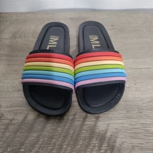 Melissa Regenbogen PVC Strandpantolette Größe 5 - Bild 1 von 7