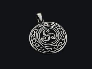Keltische Triskele Knoten Anhänger 925er Silber Symbol Schmuck NEU - Bild 1 von 1