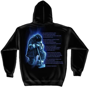 New FIREMAN'S firefighter  PRAYER  HOODED  HOODIE SWEATSHIRT - Imagen 1 de 1
