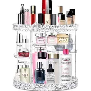 Organizador de Maquillaje Giratorio 360 Organizador de Perfumes con 8 Capas Ajustables - Imagen 1 de 8