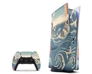 Japanese Paper PS5 Skin - Japanese Paper Decal For PS5 PlayStation 5 Controller - Picture 1 of 5