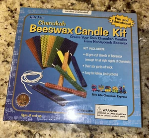Rite Lite Design Your Own Candles Kit - Beeswax Hanukkah D-I-Y Candles Kit, C... - Picture 1 of 1