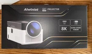 PROYECTOR INTELIGENTE Alwtniet Ultra Corto Alcance, Soporte WiFi6 1080P 4K, Cine en Casa - Imagen 1 de 4