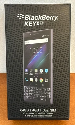 BlackBerry KEY2 LE - 64GB - Slate Gray (Unlocked) (Dual SIM) - Brand New Sealed - Image 1 of 4