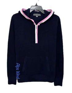 G/FORE DAMEN GOLF WAFFELSTICH MERINOWOLLE 1/4 REISSVERSCHLUSS PULLOVER TWILIGHT GR. S 325€ - Bild 1 von 9