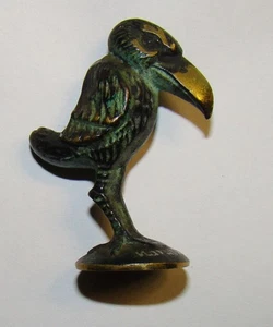 Figura de bronce pequeño pájaro firmado. mediados del 20. Jh. - Imagen 1 de 15