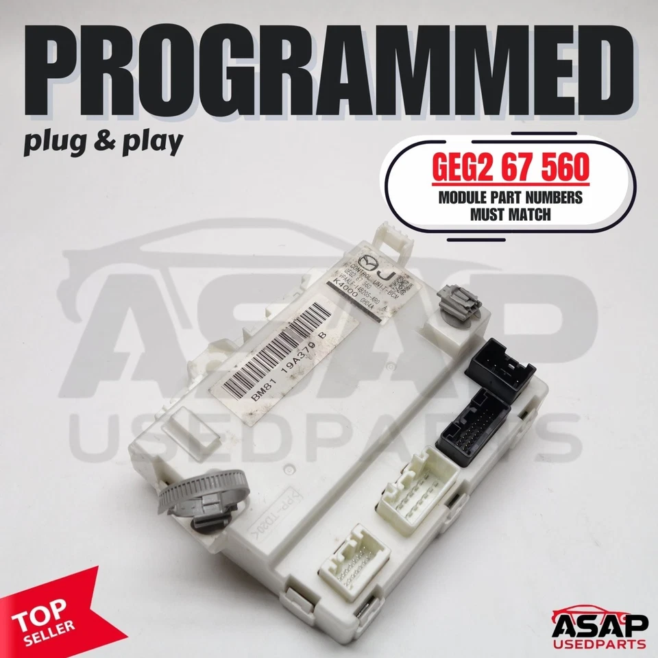 🐔 ЗАПРОГРАММИРОВАННЫЙ МОДУЛЬ УПРАВЛЕНИЯ КОРПУСОМ PLUG & PLAY BCM MAZDA 6 2011-2013 GEG2 67 560 - Изображение 1 из 4