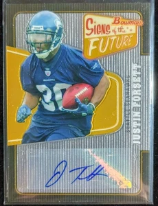 2008 NFL Topps Bowman Autograph Signs of the Future Justin Forsett Seahawks (RC) - Picture 1 of 2