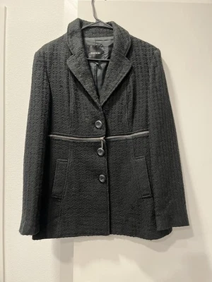 Chic Black Textured Blazer by Mac and Jack Private Label -Boutique find - Image 1 of 3