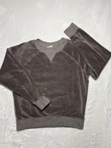 Pact 100% Organic Cotton Brown Downtime Crew Neck Sweatershirt M - Picture 1 of 8