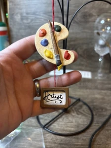 Vintage Künstler Palette Ornament Weihnachtsfarbe - Bild 1 von 3