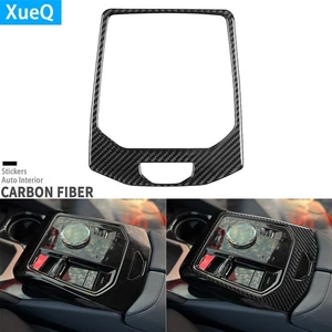 Real Carbon Fiber Console Gear Shift Panel Cover For BMW 5 Series i5 G60 G68 24+ - Picture 1 of 24