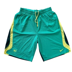 Pantalones cortos de baloncesto Nike Kevin Durant KD XL verde amarillo Dri-Fit para hombre - Imagen 1 de 11