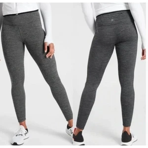 Athleta Altitude Tight in Polartec Power Stretch Gr. M grau meliert Neu mit Etikett - Bild 1 von 24