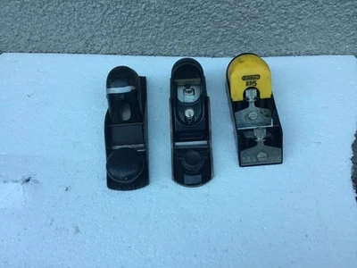 Stanley Block Planes x3, No110,No220A & RB5 - Image 1 of 4