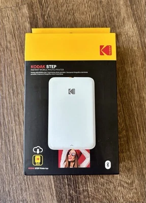 KODAK STEP Instant Mobile Photo Printer in White Slim NEW IN BOX Bluetooth - Image 1 of 4