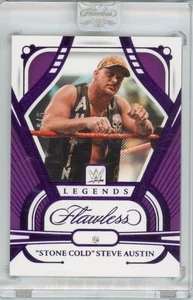 2024 Panini Flawless WWE Stone Cold Steve Austin Base Diamond Amethyst #d 5/8 - Picture 1 of 2