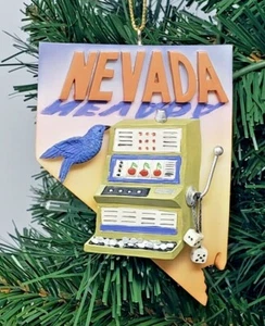 STATE OF NEVADA CHRISTMAS ORNAMENT "THE SAGEBRUSH STATE" 4" - Picture 1 of 2