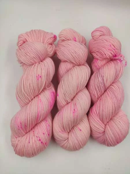 handgefärbte Merino Alpaka Sockenwolle 100 g - PINK  660 - Bild 1 von 1