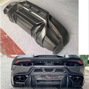 Carbon Fiber Car Rear Bumper Lips Bar For Lamborghini Huracan LP610 LP580 - Foto 1 di 7